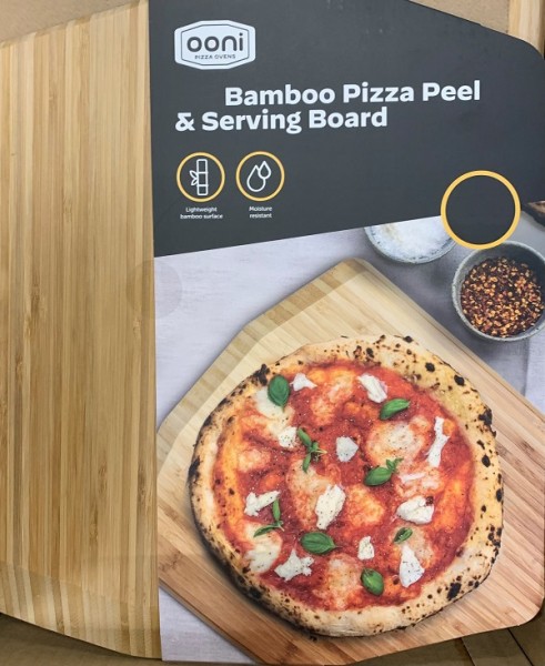 Ooni Bambus Pizzaheber für Pizzen bis Größe 36 cm Ø