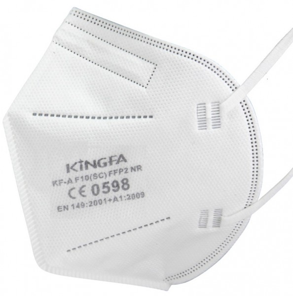 10x KingFA Profi FFP2 NR Atemschutzmaske CE 0598 EN 149:2001 Größe L