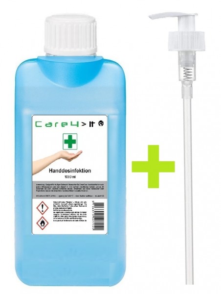 Care Handdesinfektion 85% Desinfektionsmittel 1.0 Liter