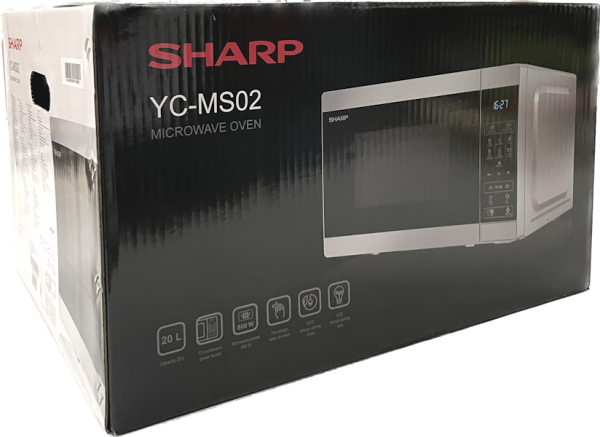 Sharp YC-MS02-E-S 20 Liter 800 W Mikrowelle silber | Sharp | Mikrowellen |  Küche & Haushalt | OnlineDeal24