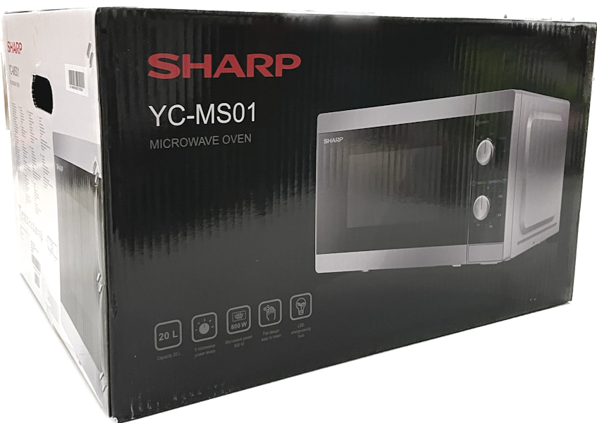 | Sharp YC-MS01E-S | | 20 Mikrowelle & 800 silber W Liter OnlineDeal24 | Mikrowellen Sharp Haushalt Küche