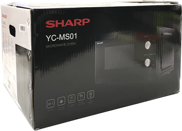 Sharp YC-MS01E-B 20 Liter 800 W Mikrowelle schwarz