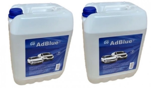 AdBlue® 2x 10 Liter Harnstofflösung für Dieselmotoren mit Ausgießer