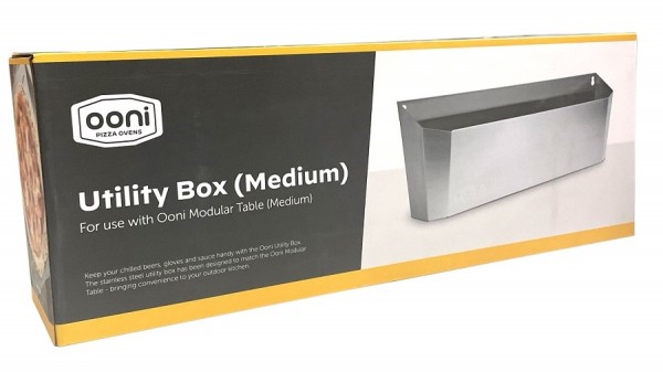Ooni Utensilienfach Zubehör-Box für modularen Pizzaofentisch mittelgroß