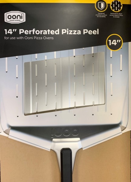 Ooni Premium perforierter Pizzaheber für Pizzen bis Größe 36 cm Ø
