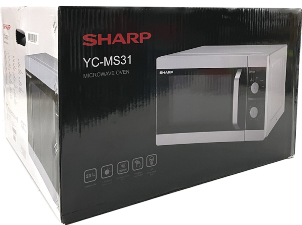 Sharp YC-MS31-E-S 23 Liter 900 W Mikrowelle silber