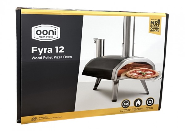 Ooni Fyra 12 tragbarer Holzpellet Pizzaofen für Pizzen mit 30 cm Ø
