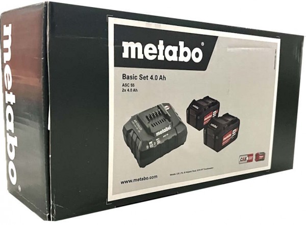 Metabo Akkupack Basis-Set 2x 18V 4.0Ah &amp; Ladegerät ASC55 685050000