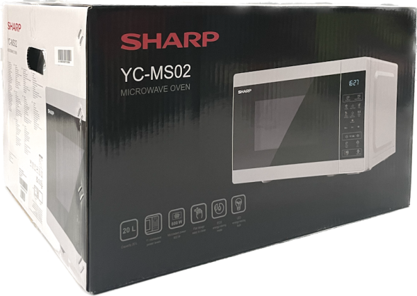 Sharp YC-MS02-EW 20 Liter 800 W Mikrowelle weiß
