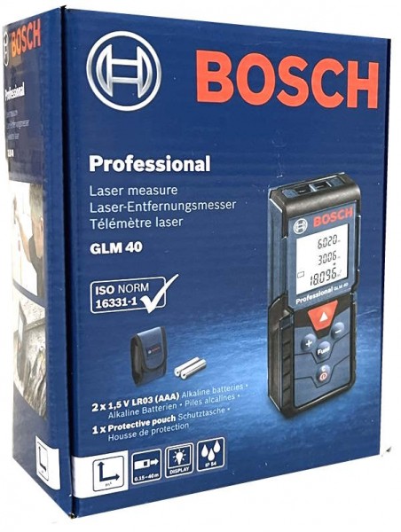 Bosch GLM 40 Professional Laser Entferungsmesser 0601072900