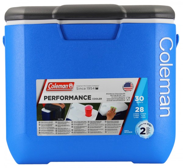 Coleman Performance Cooler 30 Qt 28 Liter Kühlbox blau