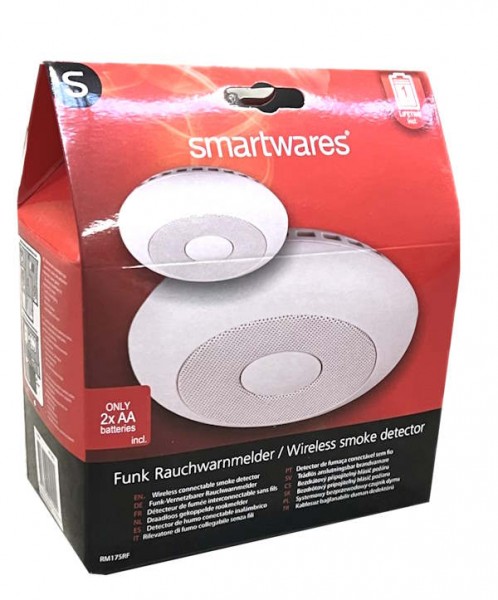 Smartwares RM175RF/2 Funk-Rauchwarnmelder 2er Set vernetzbar batteriebetrieben