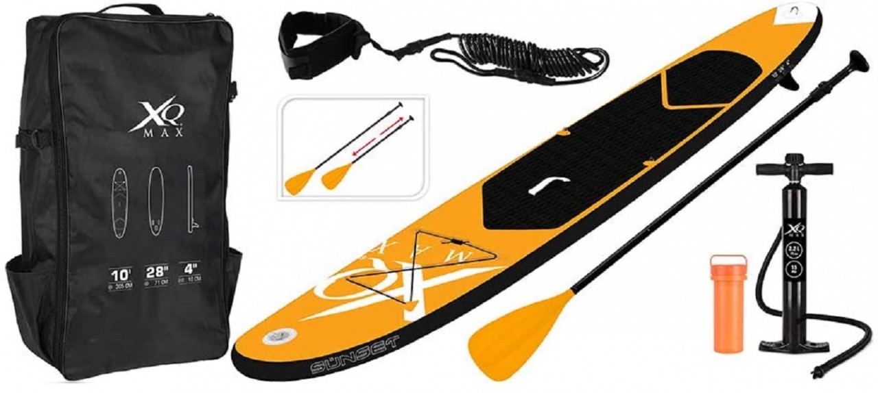 Sport4>it 320 cm SUP Stand Up Paddle-Board Komplettset in orange / schwarz