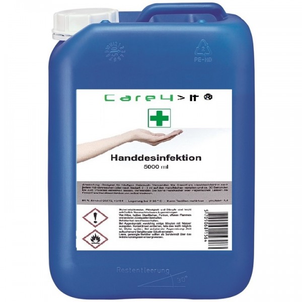 Care Handdesinfektion 85% Desinfektionsmittel 5.0 Liter